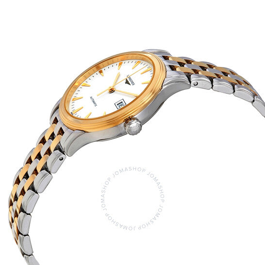 Longines, Flagship Automatic White Dial Two-tone Ladies Watch