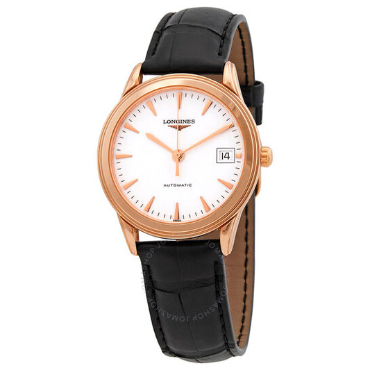 لونجين، ساعة رجالية أوتوماتيكية رائدة بمينا أبيض