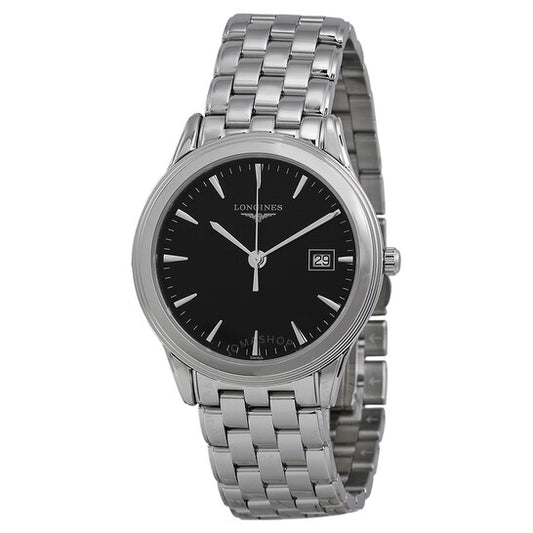 Longines, Flagship Black Dial Stainless Steel Men's Watch L47164526