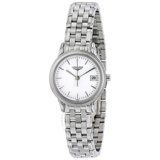 Longines, Flagship White Dial Stainless Steel Ladies Watch L42164126