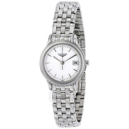 Longines, Flagship White Dial Stainless Steel Ladies Watch L42164126