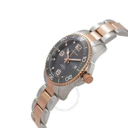 لونجين، ساعة هيدرو كونكويست أوتوماتيكية للرجال بمينا رمادي