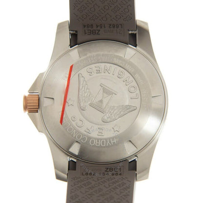 لونجين، ساعة هيدرو كونكويست أوتوماتيكية للرجال بمينا رمادي