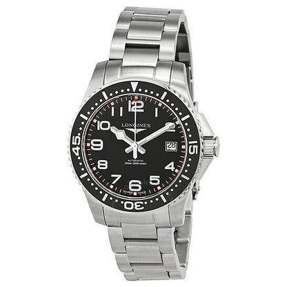 Longines, Hydro Conquest Black Dial Stainless Steel Men's Watch