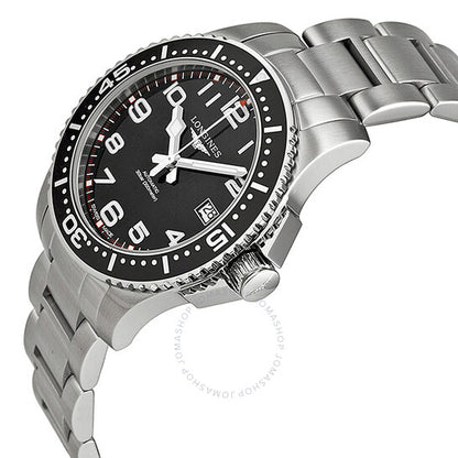 Longines, Hydro Conquest Black Dial Stainless Steel Men's Watch