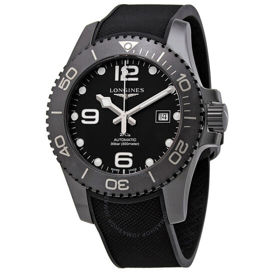 Longines, Hydroconquest Automatic All Black Ceramic Men's 43mm Watch