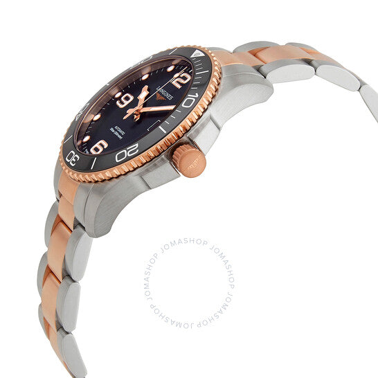 لونجين، ساعة هيدروكونكويست أوتوماتيكية للرجال بمينا أسود