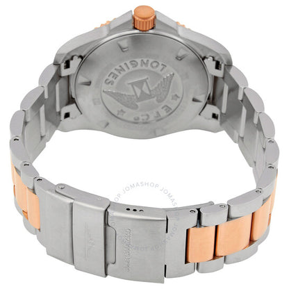 لونجين، ساعة هيدروكونكويست أوتوماتيكية للرجال بمينا أسود