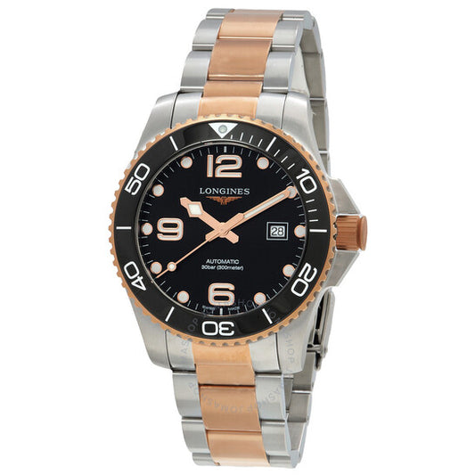 Longines, Hydroconquest Automatic Black Dial Men's Watch