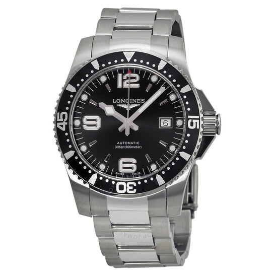 Longines, Hydroconquest Automatic Black Dial Men's Watch L36424566