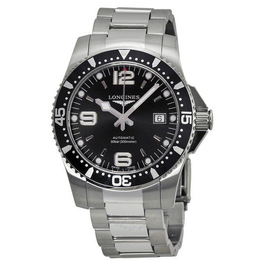 Longines, Hydroconquest Automatic Black Dial Men's Watch L36424566