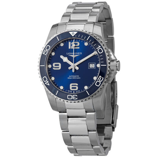 Longines, Hydroconquest Automatic Blue Ceramic Bezel 41 mm Men's Watch