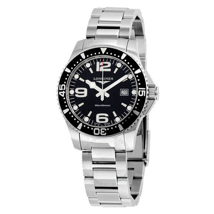 Longines, HydroConquest Black Dial Stainless Steel Men's Watch L36404566
