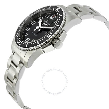 Longines, HydroConquest Black Dial Stainless Steel Men's Watch