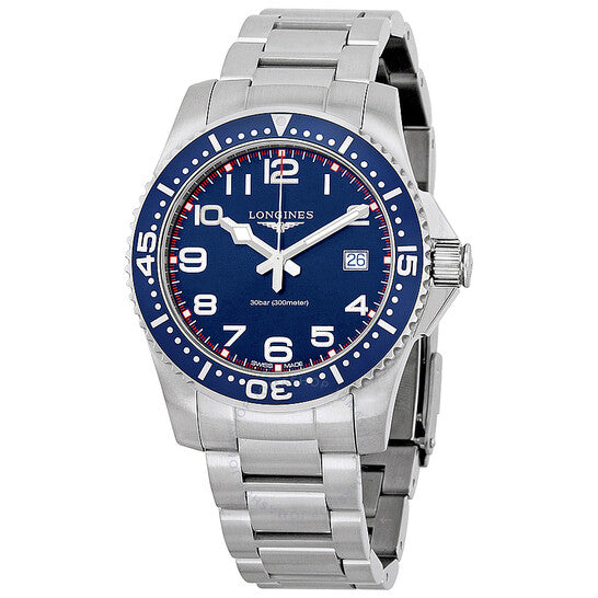 Longines, HydroConquest Blue Dial Stainless Steel Men's Watch