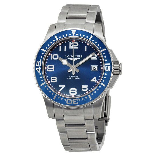 Longines, HydroConquest Blue Dial Stainless Steel Watch