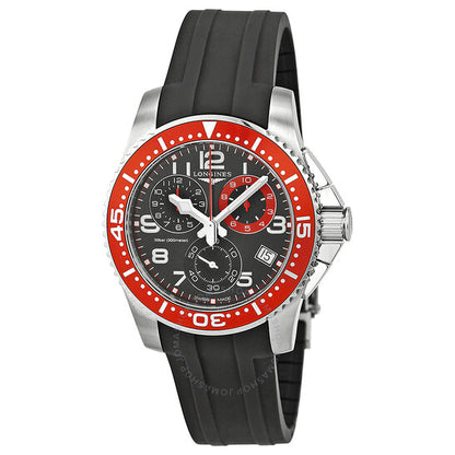 Longines, HydroConquest Chronograph Black Dial Stainless Steel Men's Watch