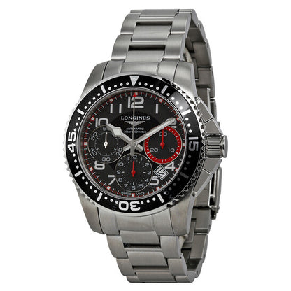 Longines, Hydroconquest Chronograph Black Dial Stainless Steel Men's Watch