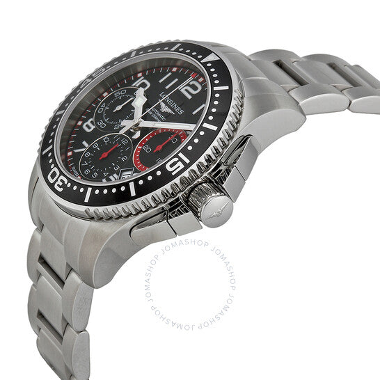 Longines, Hydroconquest Chronograph Black Dial Stainless Steel Men's Watch