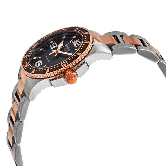 Longines, Hydroconquest Diving Quartz Black Dial Ladies Watch