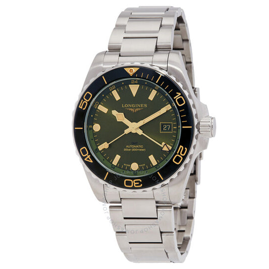 Longines, Hydroconquest GMT Automatic Green Dial Men's Watch