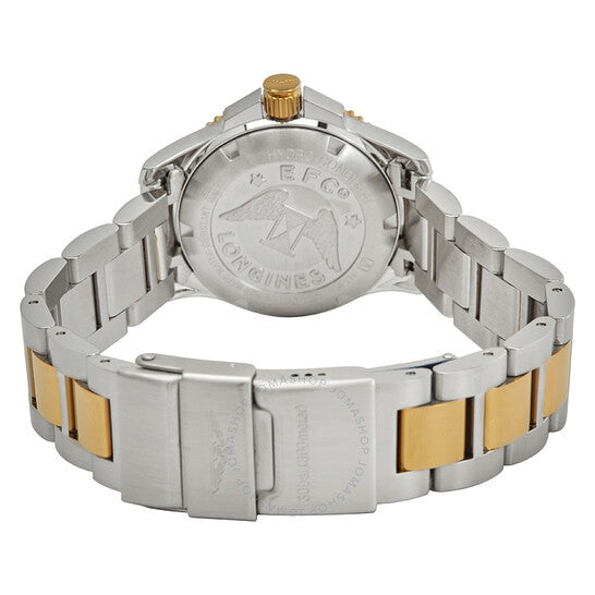 ساعة لونجين هيدروكونكويست كوارتز نسائية بمينا سوداء