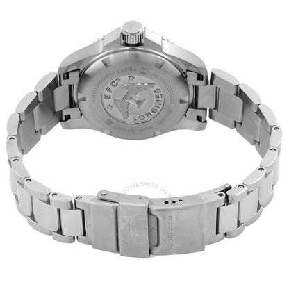 ساعة لونجين هيدروكونكويست كوارتز زرقاء اللون للسيدات