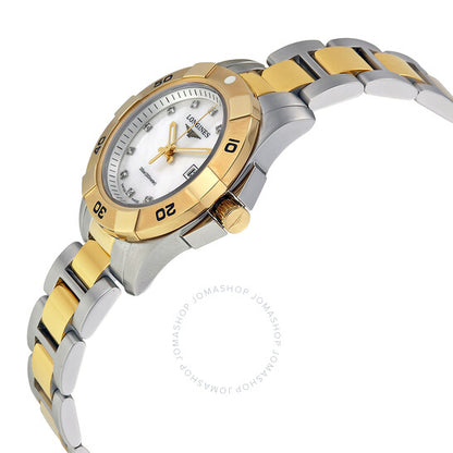 Longines, HydroConquest White Pearl Dial Ladies Watch