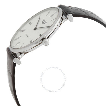 ساعة لونجين لا جراند أوتوماتيك للرجال بمينا أبيض