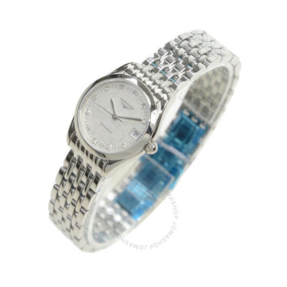 Longines, La Grande Automatic Diamond Silver Dial Ladies Watch