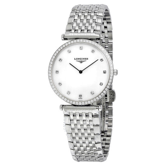Longines, La Grande Classique Diamond Mother of Pearl Dial Stainless Steel Ladies Watch