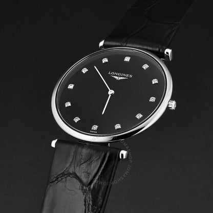 Longines, La Grande Classique Quartz Diamond Black Dial Ladies Watch