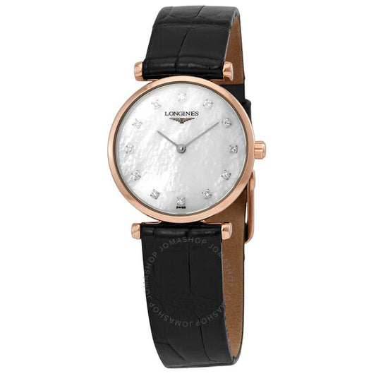Longines, La Grande Classique Quartz Diamond White Mother of Pearl Dial Ladies Watch