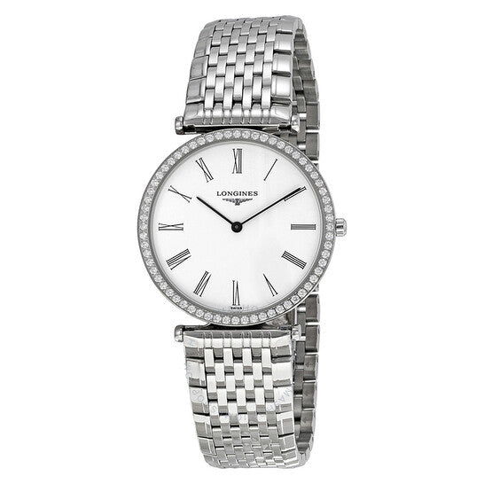 Longines, La Grande Classique White Dial Steel Ladies Watch