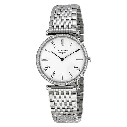 Longines, La Grande Classique White Dial Steel Ladies Watch