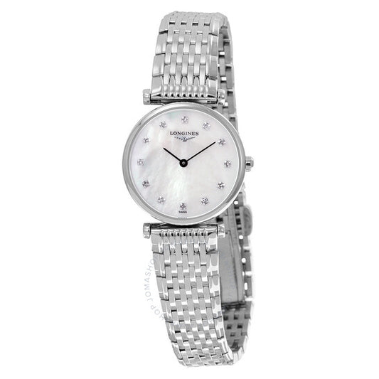 Longines, La Grande Classique White Mother of Pearl Dial Stainless Steel Ladies Watch
