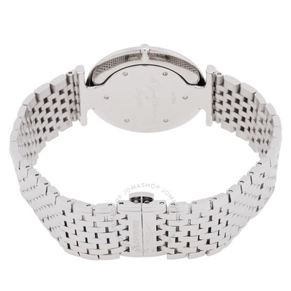 ساعة لونجين لا غراندي كوارتز بمينا بيضاء للسيدات