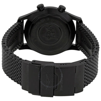 ساعة لونجين ليجند دايفر أوتوماتيكية للرجال بمينا أسود