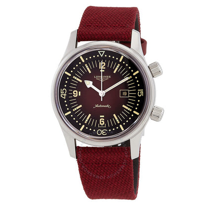 Longines, Legend Diver Automatic Bordeaux Dial Ladies Watch