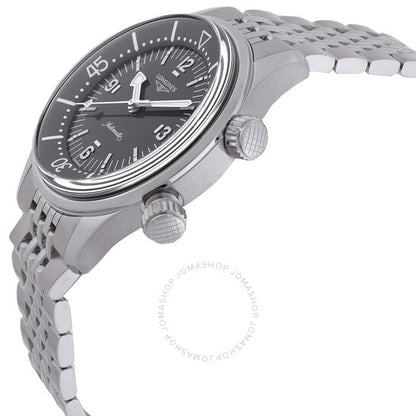 ساعة لونجين ليجند دايفر أوتوماتيكية للرجال بمينا رمادي