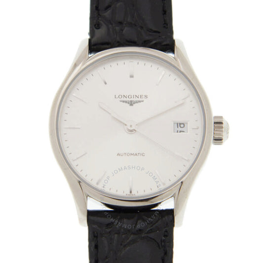 ساعة لونجين لير أوتوماتيكية بمينا فضي للسيدات