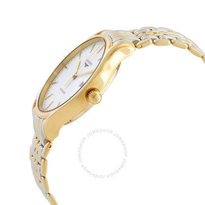 ساعة لونجين لير الأوتوماتيكية للرجال بمينا أبيض