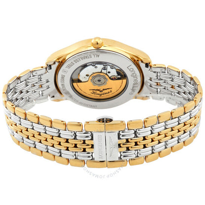 ساعة لونجين لير الأوتوماتيكية للرجال بمينا أبيض