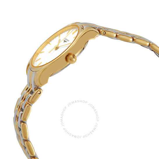 ساعة لونجين لير كوارتز بمينا بيضاء للسيدات