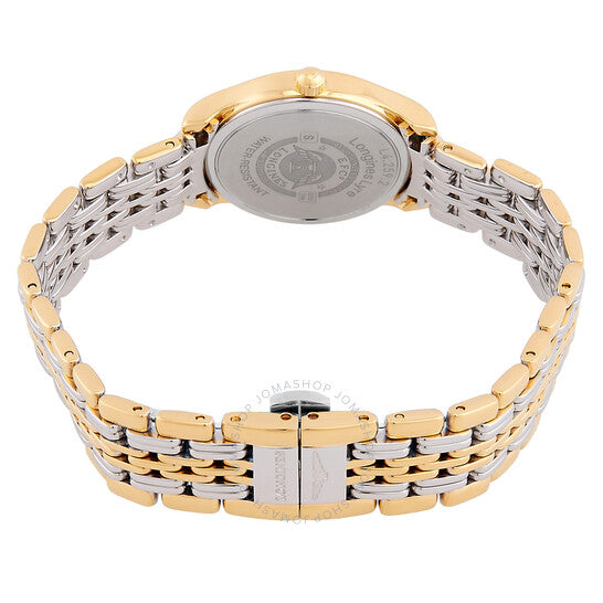 ساعة لونجين لير كوارتز بمينا بيضاء للسيدات