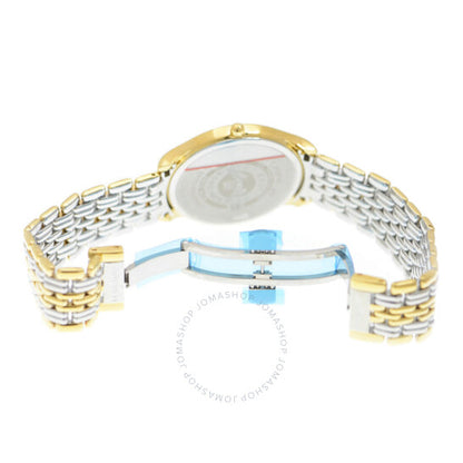 ساعة لونجين لير كوارتز بمينا بيضاء للسيدات