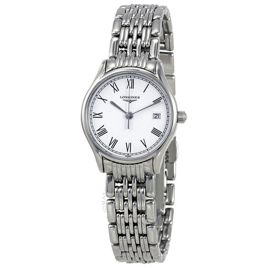 Longines, Lyre White Dial Ladies Steel Watch