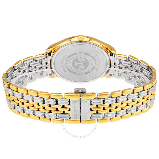 لونجين، ساعة لير بيضاء اللون للسيدات بمينا بلونين