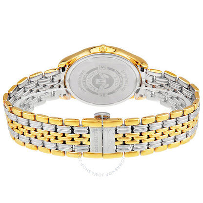 لونجين، ساعة لير بيضاء اللون للسيدات بمينا بلونين