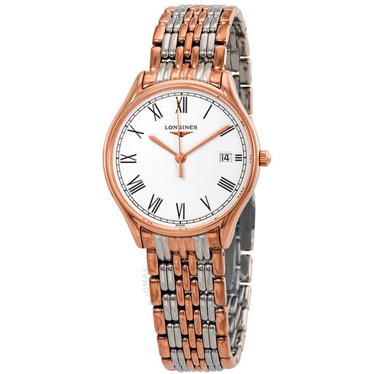 Longines, Lyre White Matt Dial Ladies Two Tone Watch L43591117